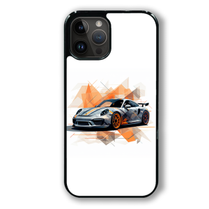 coque de téléphone Porsche GTRS orange black 1