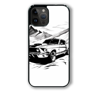 coque de téléphone draw mustang