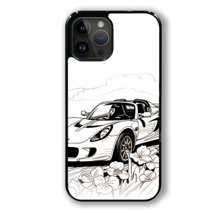 coque de téléphone flowers lotus draw