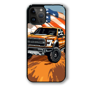 coque de téléphone Ford Raptor Flag America