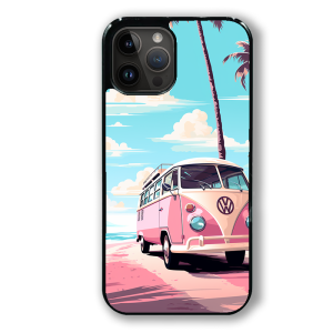 coque de téléphone combi pink beach