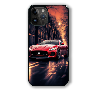 coque de téléphone maseratti red sunset