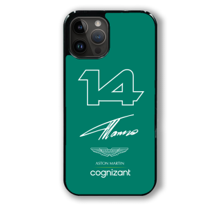 coque de téléphone aston martin alonso 14 signature