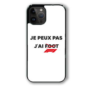 coque de téléphone je peux pas j'ai f1 blanc