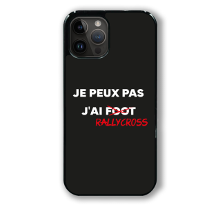 coque de téléphone je peux pas j'ai rallycross noir